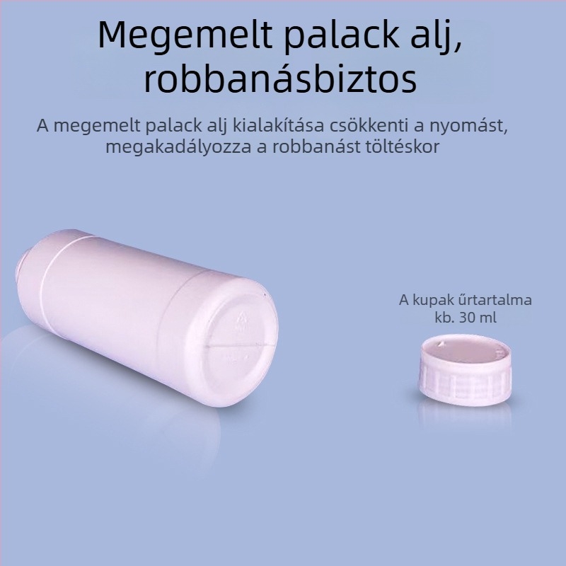 PE adagoló palack, 100–1100 ml, műanyag minta palack növényvédő szerhez és vegyi reagensekhez