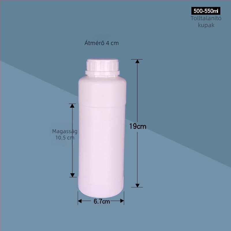 PE adagoló palack, 100–1100 ml, műanyag minta palack növényvédő szerhez és vegyi reagensekhez