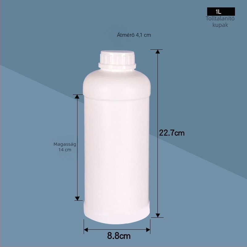 PE adagoló palack, 100–1100 ml, műanyag minta palack növényvédő szerhez és vegyi reagensekhez