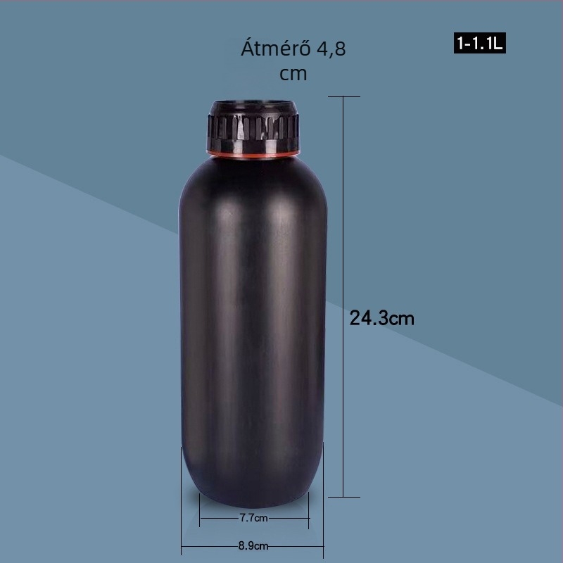 PE adagoló palack, 100–1100 ml, műanyag minta palack növényvédő szerhez és vegyi reagensekhez