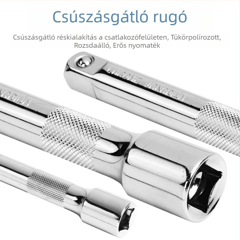 3/8 hüvelykes ratchet wrench extension rod, hosszú extension rod, socket wrench accessory