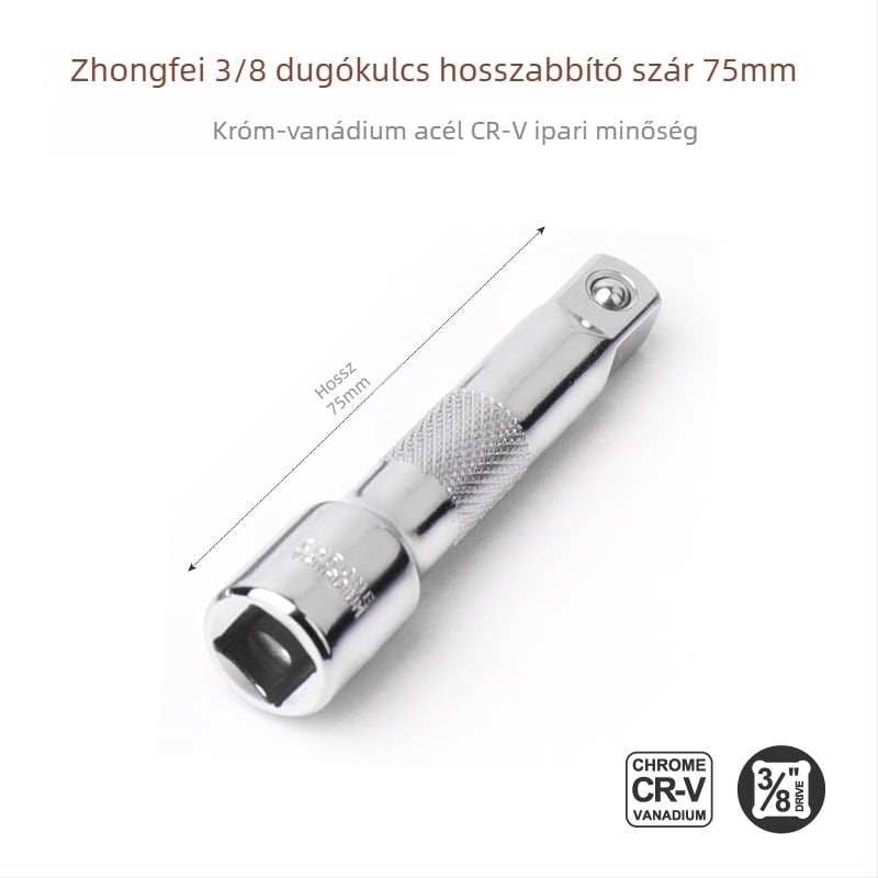 3/8 hüvelykes ratchet wrench extension rod, hosszú extension rod, socket wrench accessory