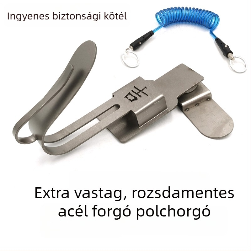 Forgó rozsdamentes acél akasztó elektromos csavarhúzóhoz – faragóeszközök tárolója