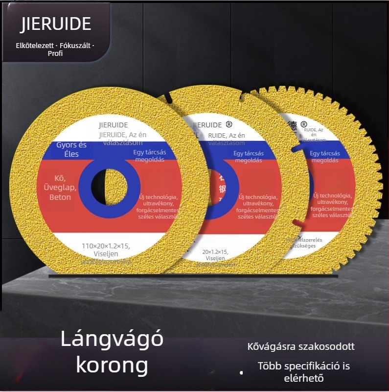 Jie Ruide forrasztott gyémánt vágókorong kőhöz, márványhoz, onixhoz és üveghez