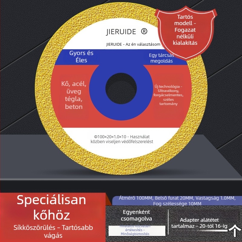 Jie Ruide forrasztott gyémánt vágókorong kőhöz, márványhoz, onixhoz és üveghez