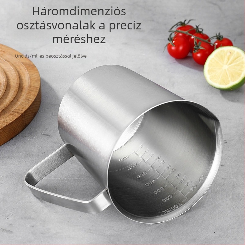 Rozsdamentes acél mérőedény skálával, 500 ml