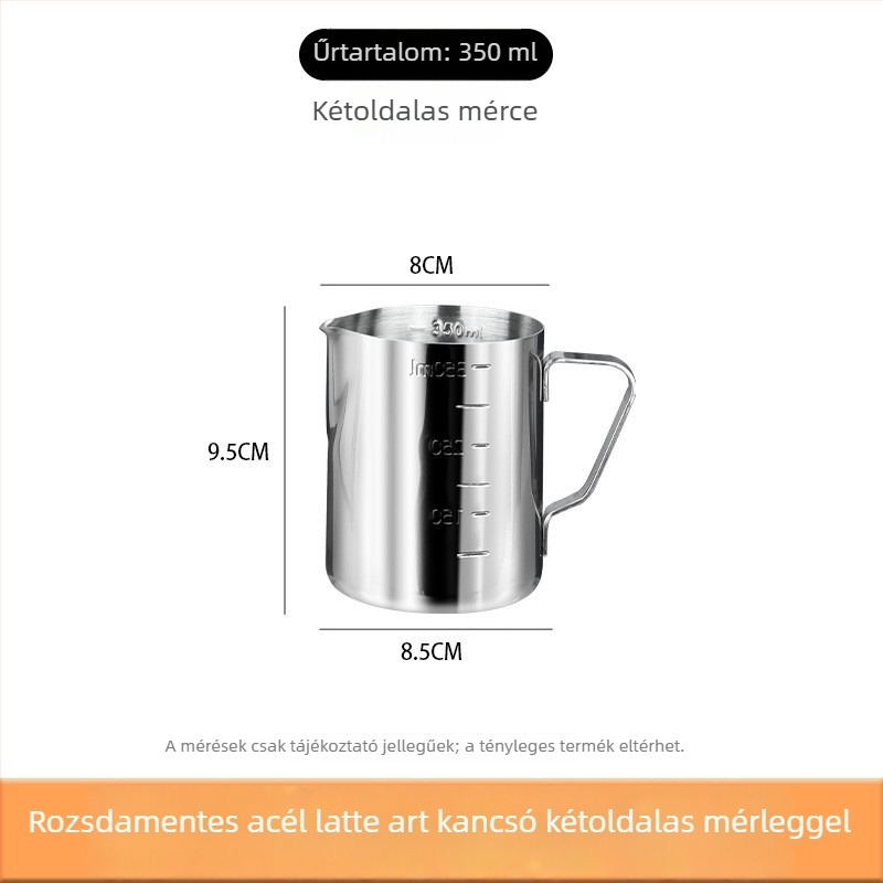 Rozsdamentes acél mérőedény skálával, 500 ml