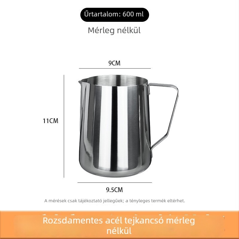 Rozsdamentes acél mérőedény skálával, 500 ml