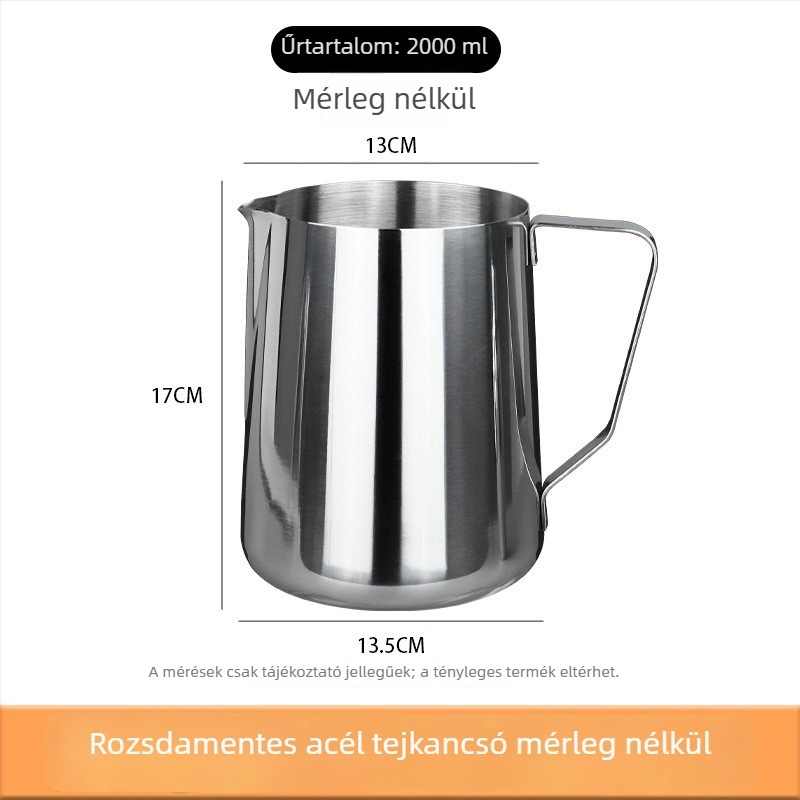 Rozsdamentes acél mérőedény skálával, 500 ml