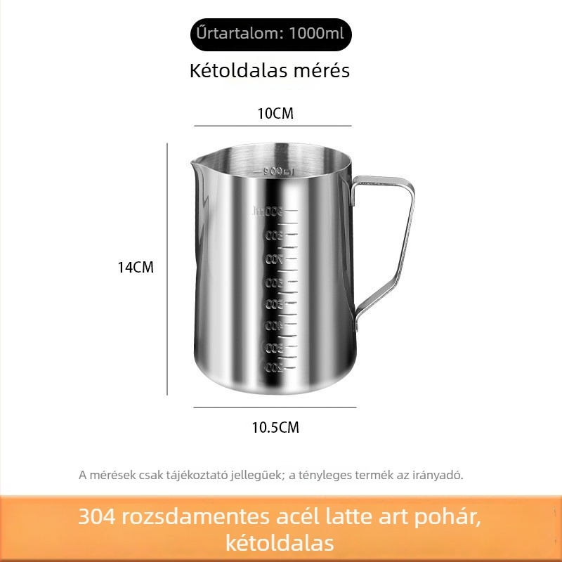 Rozsdamentes acél mérőedény skálával, 500 ml