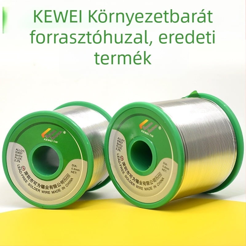 Canwei ólommentes forrasztódrót rosinmaggal, 1000 g, nyomtatott áramkörökhöz, ROHS 2.0, SGS, alacsony olvadáspontú
