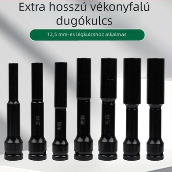 Jayco elektromos kulcs, vékony falú soke, hosszabbító fej, 1/2 hüvelykes hajtás, 6/7/8 mm