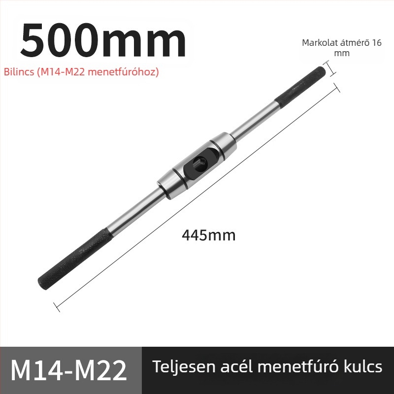 Állítható kattintókészülék hosszabbító rúddal a menethez