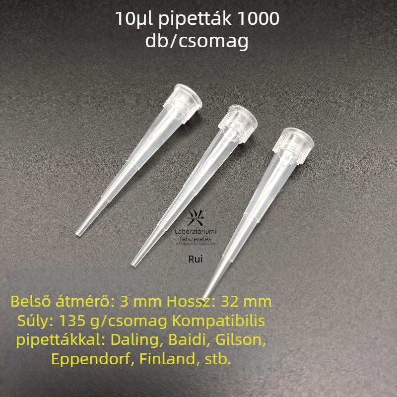 Xingya pipettahegyek, magas hőmérséklet-ellenálló, 10 μL–10 mL