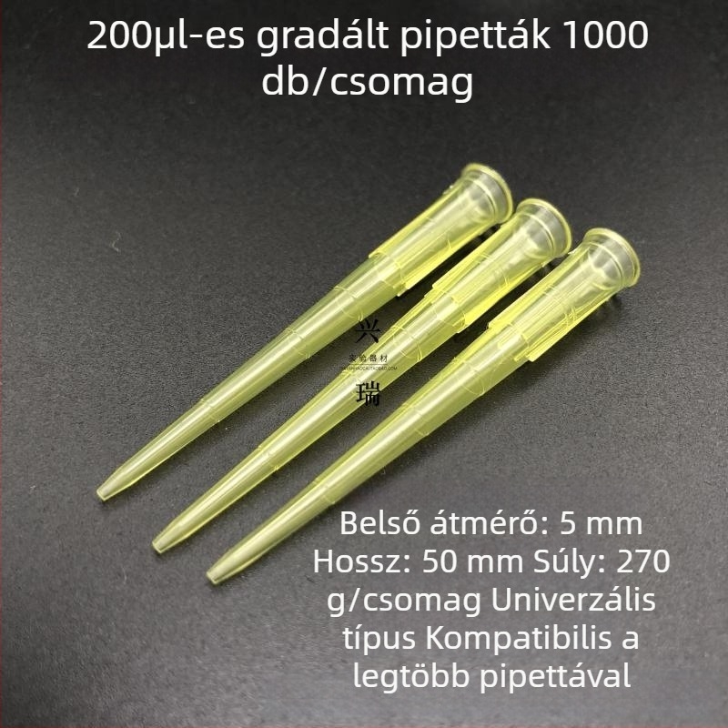 Xingya pipettahegyek, magas hőmérséklet-ellenálló, 10 μL–10 mL