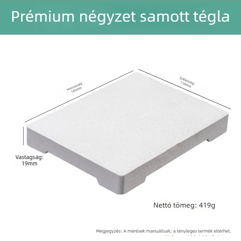 Kvarcból készült négyszögletes, hatszárú lábú hőálló tégla magas hőmérsékletű hegesztőlemezhez, ékszerészeti feldolgozáshoz és aranyozó eszközökhöz