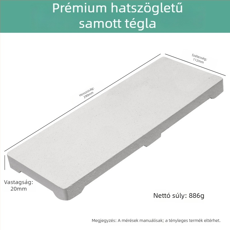 Kvarcból készült négyszögletes, hatszárú lábú hőálló tégla magas hőmérsékletű hegesztőlemezhez, ékszerészeti feldolgozáshoz és aranyozó eszközökhöz