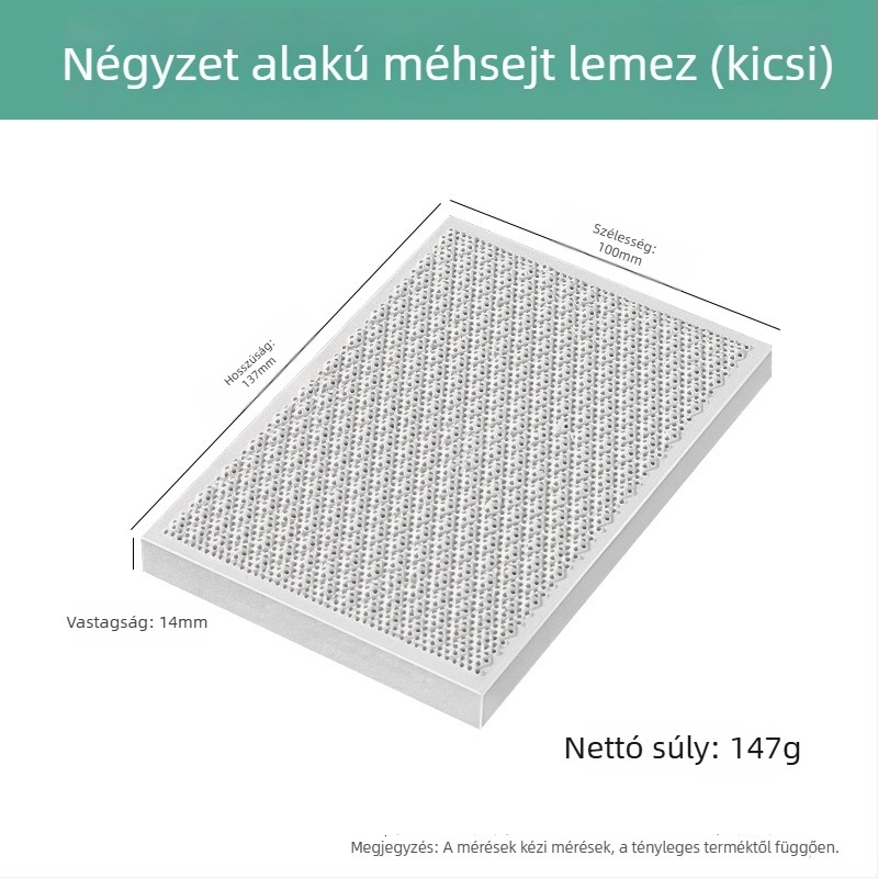 Kvarcból készült négyszögletes, hatszárú lábú hőálló tégla magas hőmérsékletű hegesztőlemezhez, ékszerészeti feldolgozáshoz és aranyozó eszközökhöz