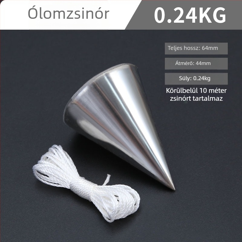Faipari függővonal súlykészlet — kúpos súlyok 2 kg és 10 kg