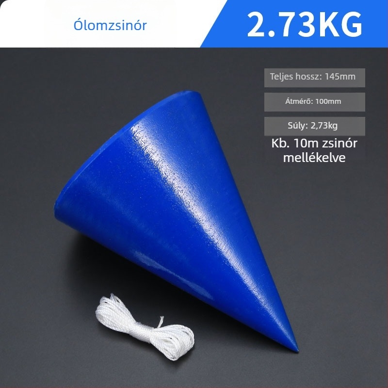 Faipari függővonal súlykészlet — kúpos súlyok 2 kg és 10 kg