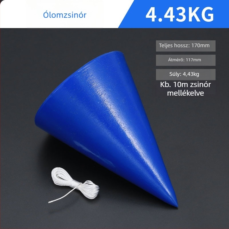 Faipari függővonal súlykészlet — kúpos súlyok 2 kg és 10 kg