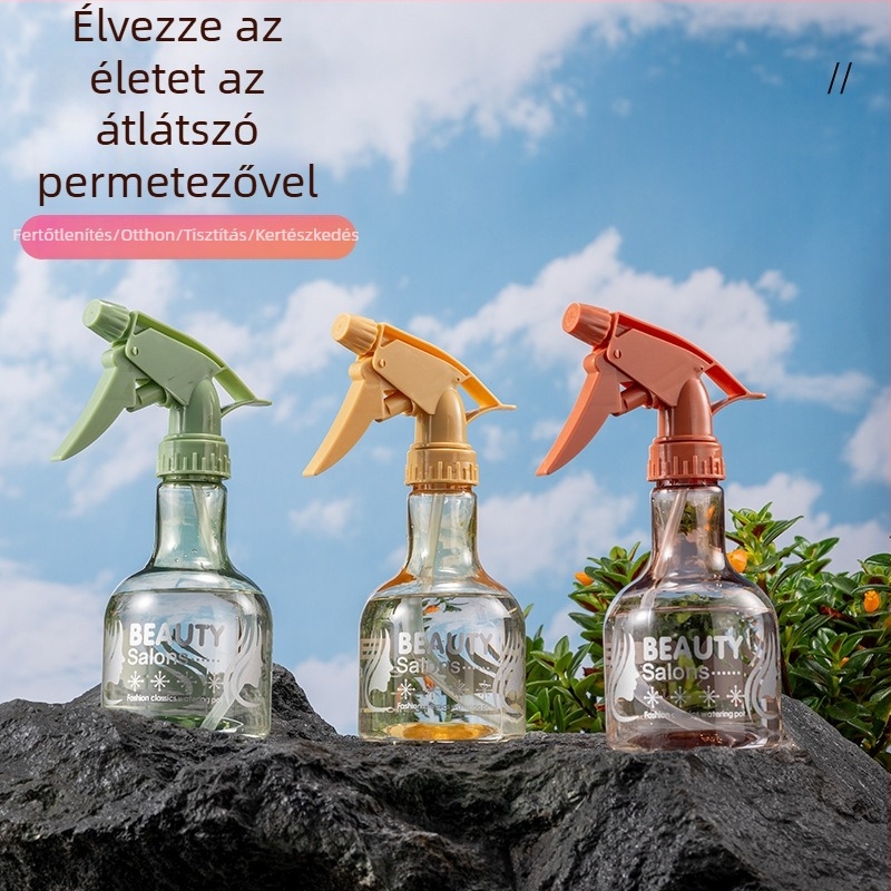 Több kapacitású permetezőflakon állítható fejjel, háztartási tisztításra és növények öntözésére