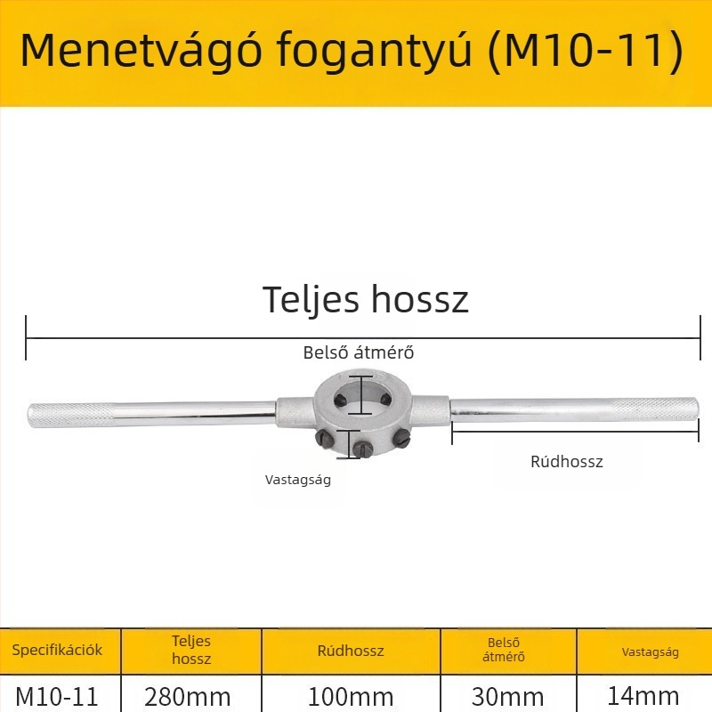 Ötvözött acél menetfúró fogó metrikus menethez