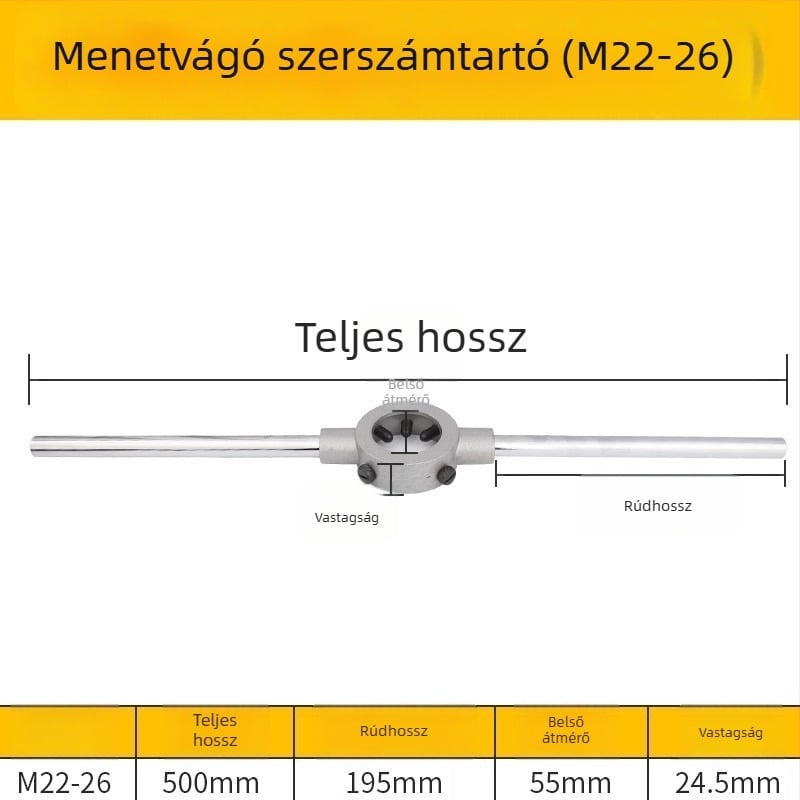 Ötvözött acél menetfúró fogó metrikus menethez