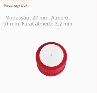 GL45 sapka mozgó fázisú oldószeres üveghez; PTFE sapka Schott reagensüveghez