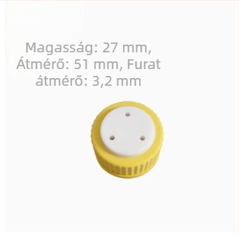 GL45 sapka mozgó fázisú oldószeres üveghez; PTFE sapka Schott reagensüveghez