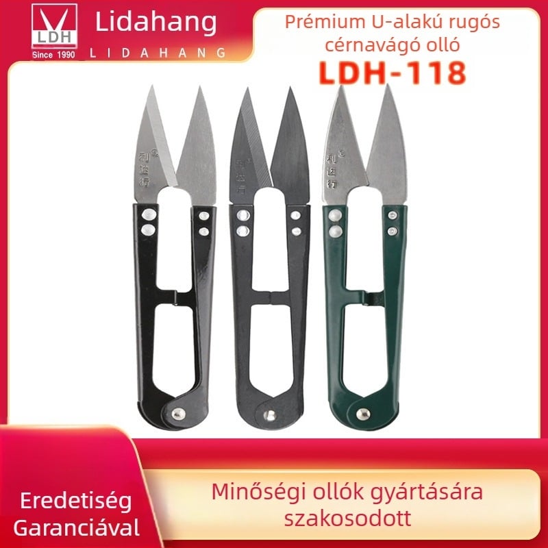 LDH-118W/LDH-118B fonal olló, U-formájú rugós olló, kis olló
