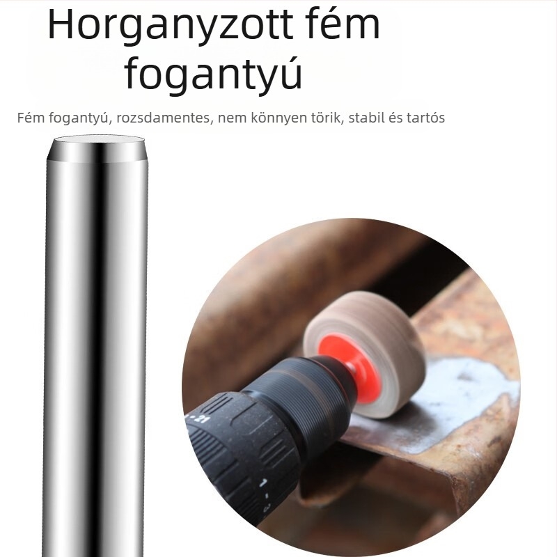Kraftwell pengecsiszoló fej fogantyúval, rozsdaeltávolító gyűrű, csiszoló korong és csiszolópapír lap