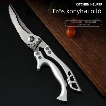 Új ötvözetű, masszív konyhai ollók csontvágó élekkel