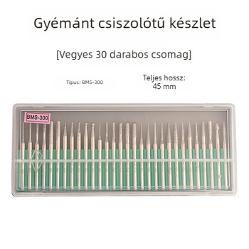 30 darabos vegyes készlet csiszolófejek jáde kő megmunkálásához – DIY csiszológéphez