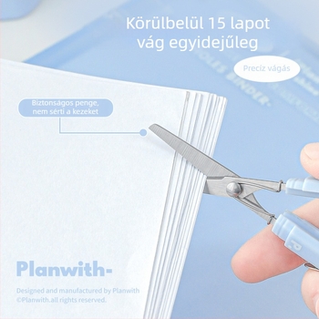 Planwith Toll formájú olló, új modell, hordozható kézműves és papírvágáshoz, irodai használatra, könnyen tárolható