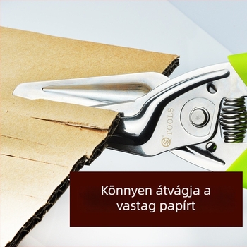 Sqt Shunquan konyhai ollók egyéni logóval, multifunkcionális háztartási élelmiszer ollók, rozsdamentes acél, erős rugó