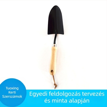 Kerti eszközök készlete: gereblye, mini lapát, ásó, villa és átültető eszközök