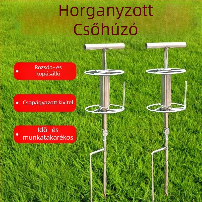 Mezőgazdasági csőforgató és húzóeszköz vízellátó csövekhez