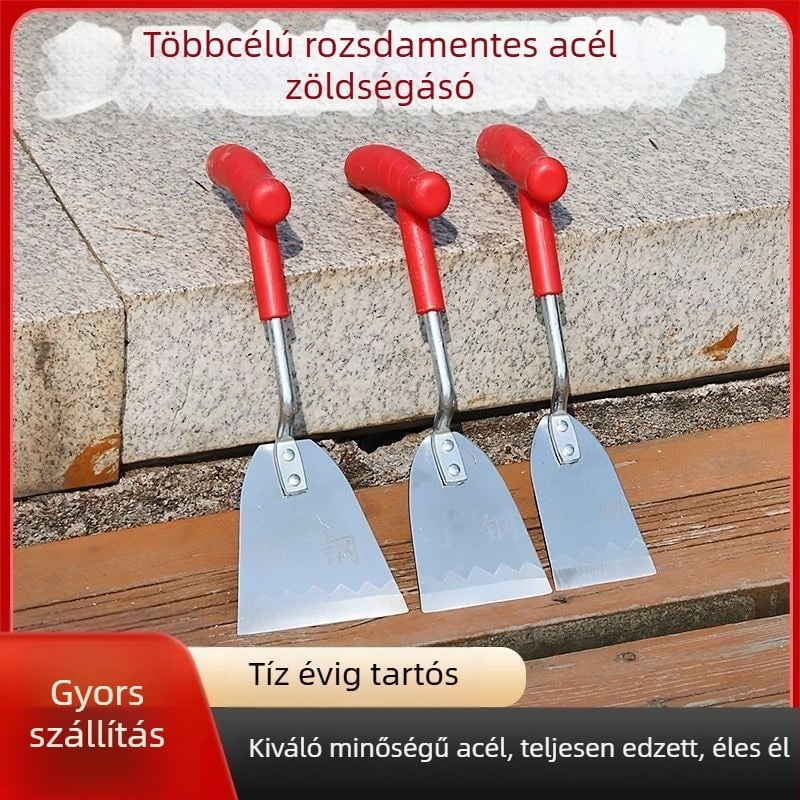 Kis vasból készült kerti lapát ültetéshez, gyomláláshoz és ásáshoz — kültéri kerti eszköz