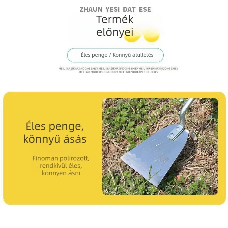 Kis vasból készült kerti lapát ültetéshez, gyomláláshoz és ásáshoz — kültéri kerti eszköz