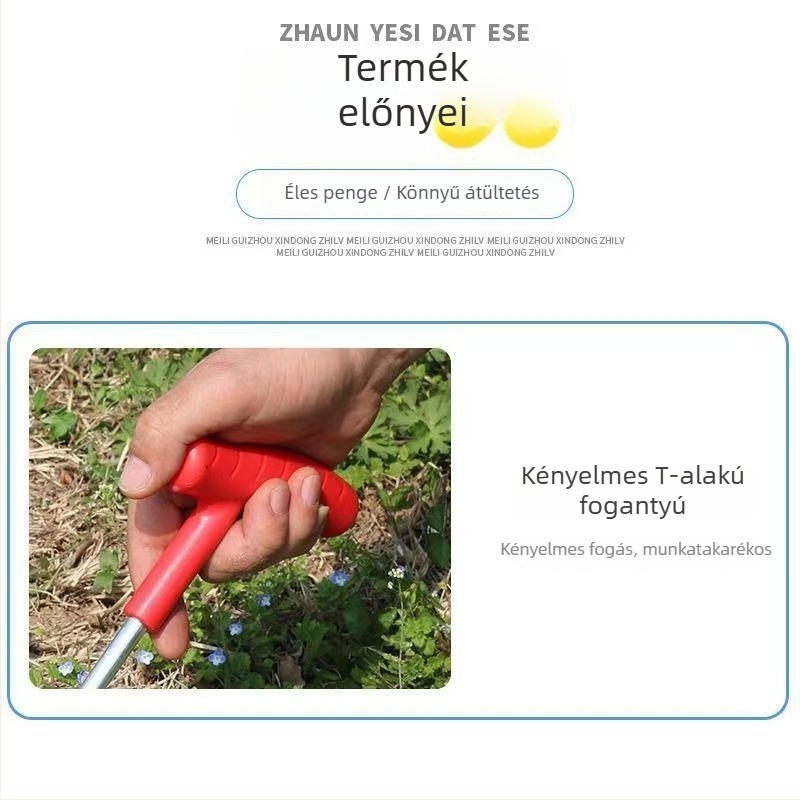 Kis vasból készült kerti lapát ültetéshez, gyomláláshoz és ásáshoz — kültéri kerti eszköz