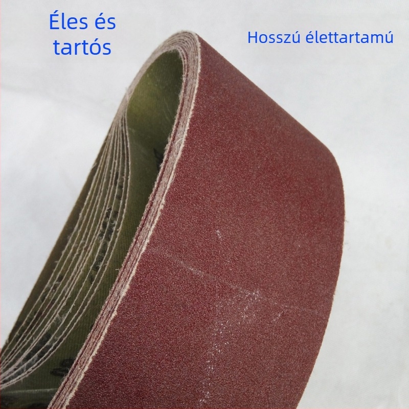 610 × 100 mm-es abrazív csiszoló szalag, csiszolásra és polírozásra – faipari és fémmegmunkáláshoz