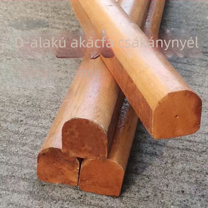 D alakú fa nyél kerti eszközhöz