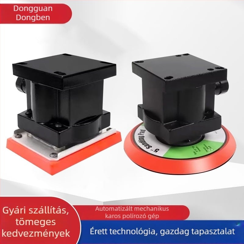 Pneumatikus csiszoló gép robotkarhoz, 5/6 hüvelykes csiszoló korongok, fém polírozás