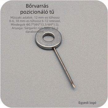 DIY bőrvarrás pozicionáló tű 0-6/6-12