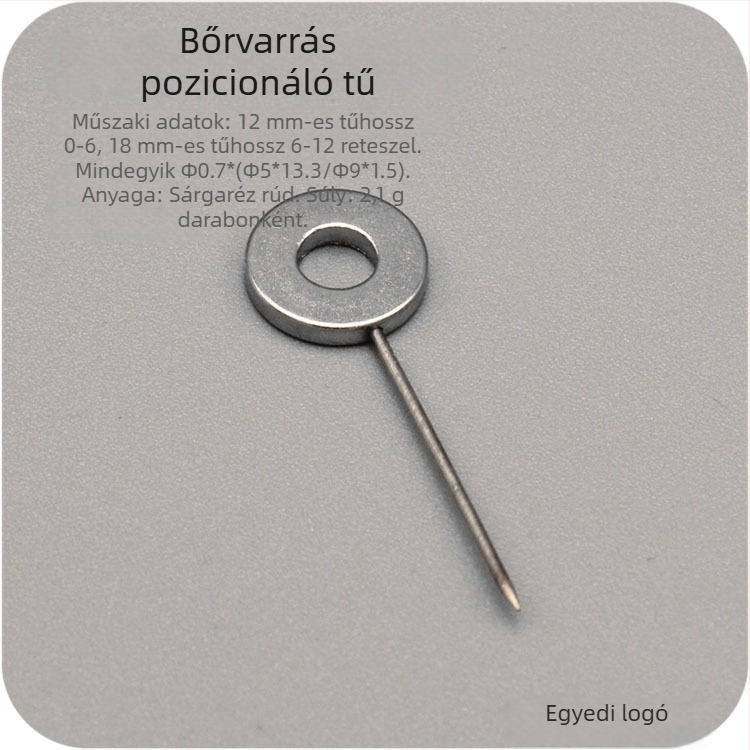 DIY bőrvarrás pozicionáló tű 0-6/6-12