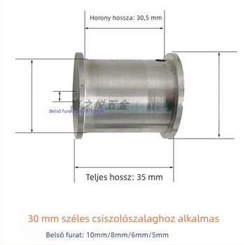 DIY Mini Szalagcsiszoló hajtókerék, Kis Polírozógép, Alumíniumötvözet, Mini Csiszoló, Szélesség 30 mm, Hajtókerék Kiegészítők