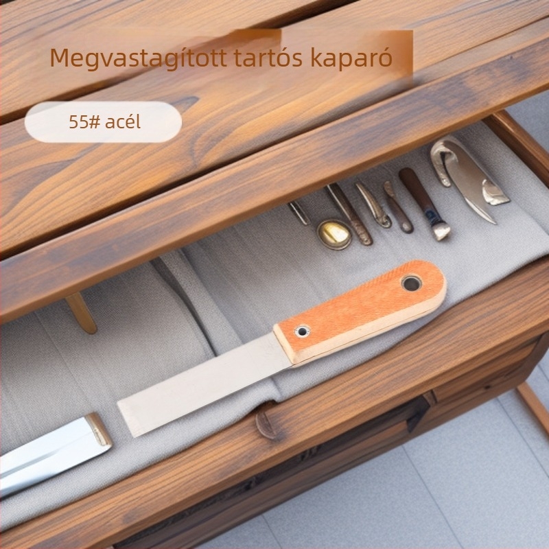 Glettvilla fából készült nyéllel, gletteléshez