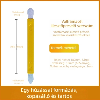 Wolfrám acél fugázó lemez csempékhez – Yin-Yang saroknyomó eszköz