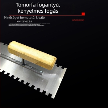 Fogazott csempéző-glettelő spatula, vakoló eszköz
